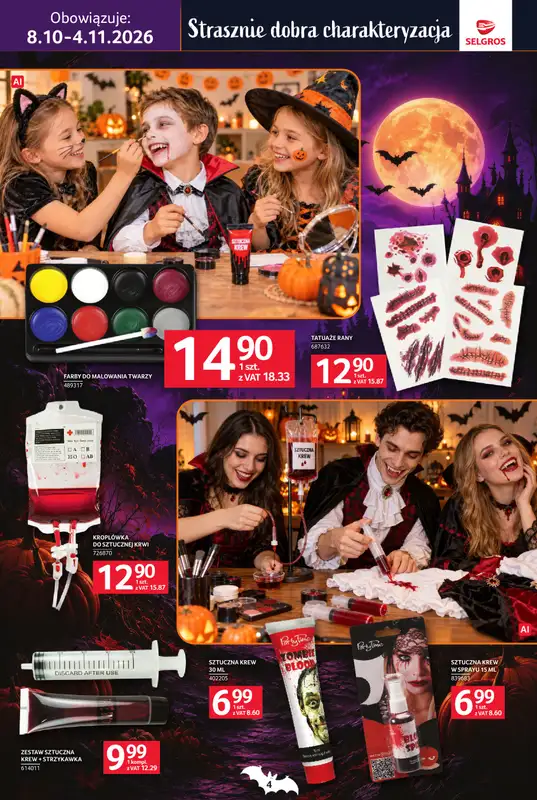 Selgros - gazetka promocyjna Katalog Halloween od czwartku 08.10 do środy 04.11 - strona 4