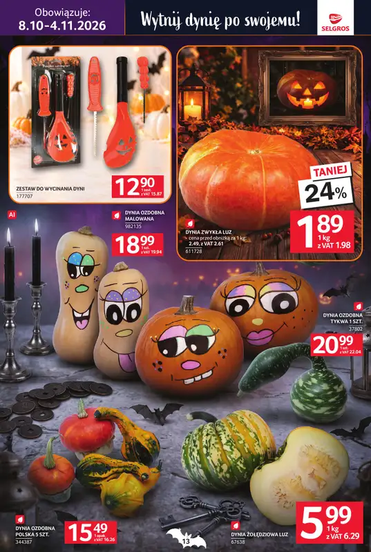 Selgros - gazetka promocyjna Katalog Halloween od czwartku 08.10 do środy 04.11 - strona 13
