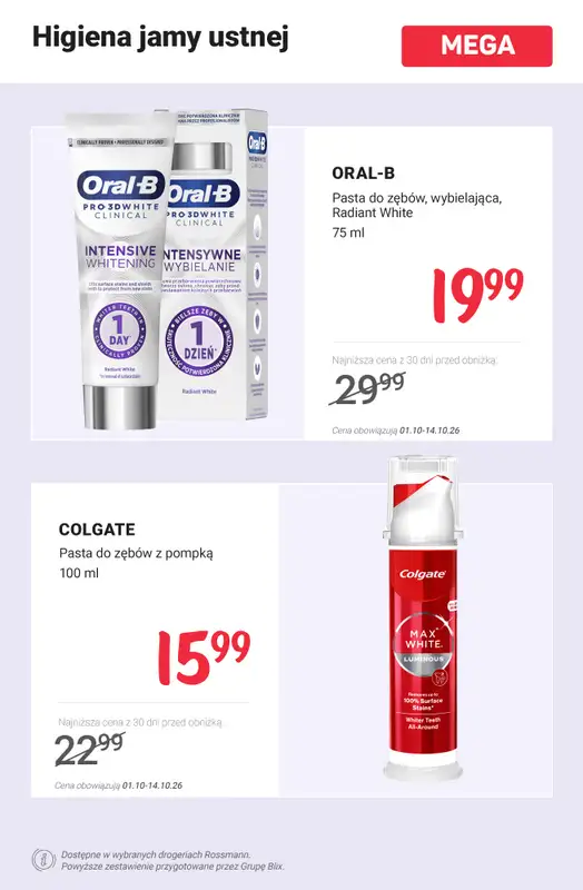 Rossmann - gazetka promocyjna MEGA promocje na higienę! od poniedziałku 05.10 do środy 14.10 - strona 5