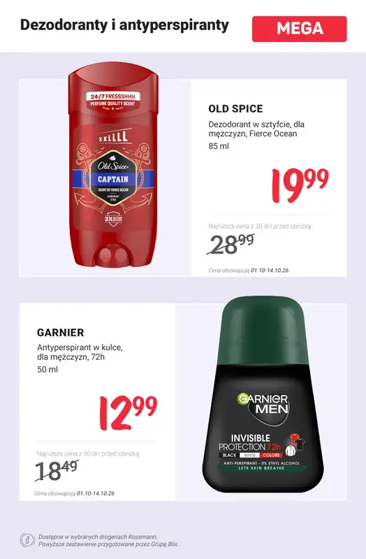 Rossmann - gazetka promocyjna MEGA promocje na higienę! od poniedziałku 05.10 do środy 14.10 - strona 10