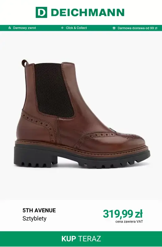 Deichmann - gazetka promocyjna Modne sztyblety damskie od wtorku 06.10  - strona 5