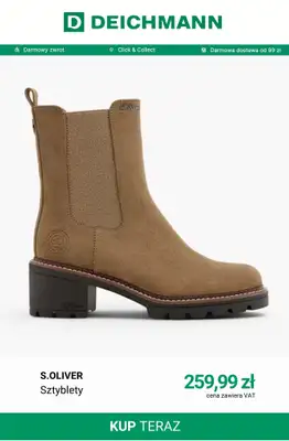 Deichmann - gazetka promocyjna Modne sztyblety damskie od wtorku 06.10  - strona 4