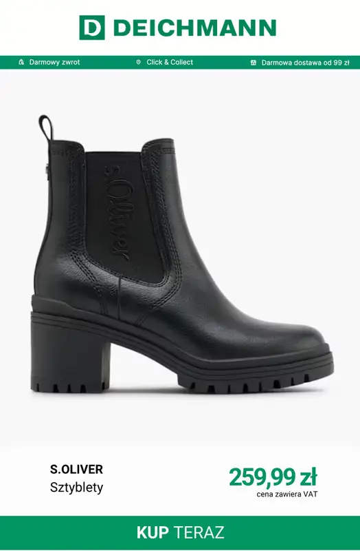 Deichmann - gazetka promocyjna Modne sztyblety damskie od wtorku 06.10  - strona 3