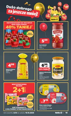 Netto - gazetka promocyjna Gazetka Spożywcza od czwartku 08.10 do soboty 10.10 - strona 15