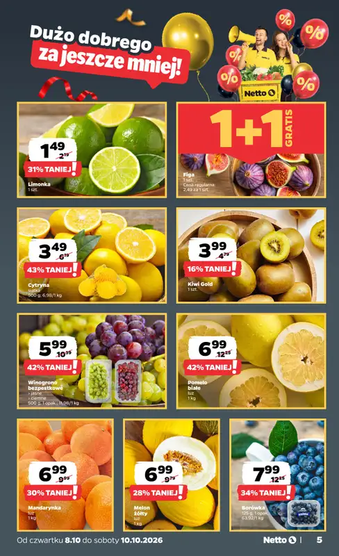 Netto - gazetka promocyjna Gazetka Spożywcza od czwartku 08.10 do soboty 10.10 - strona 5