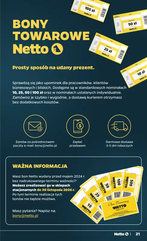 Netto - gazetka promocyjna Gazetka Spożywcza od czwartku 08.10 do soboty 10.10 - strona 21