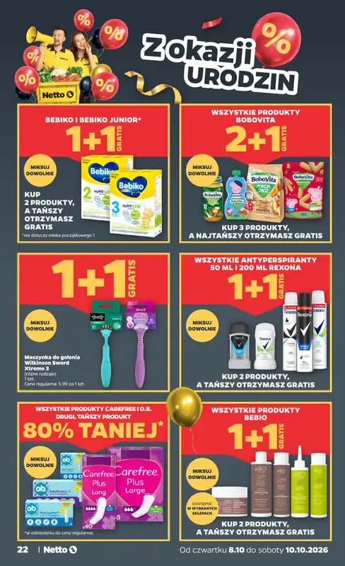 Netto - gazetka promocyjna Gazetka Spożywcza od czwartku 08.10 do soboty 10.10 - strona 22