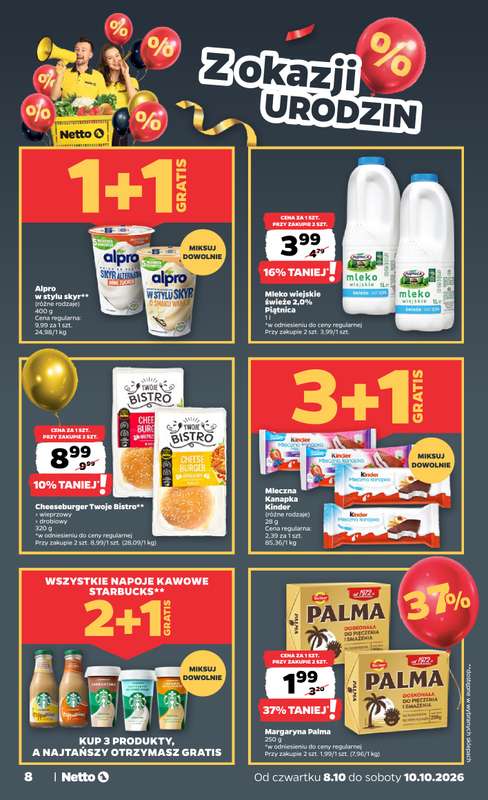 Netto - gazetka promocyjna Gazetka Spożywcza od czwartku 08.10 do soboty 10.10 - strona 8