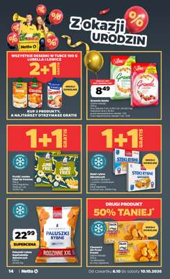 Netto - gazetka promocyjna Gazetka Spożywcza od czwartku 08.10 do soboty 10.10 - strona 14