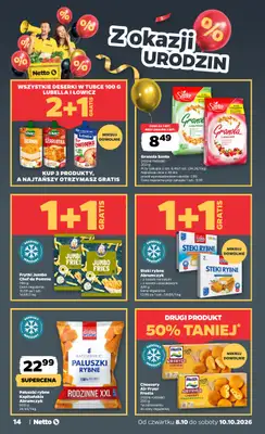 Netto - gazetka promocyjna Gazetka Spożywcza od czwartku 08.10 do soboty 10.10 - strona 14