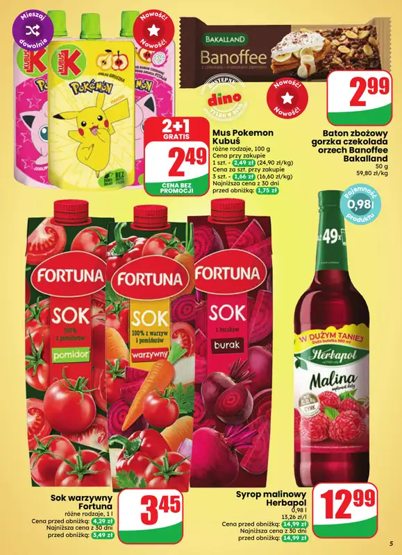 Dino - gazetka promocyjna Gazetka 41 / 2026 od środy 07.10 do wtorku 13.10 - strona 5