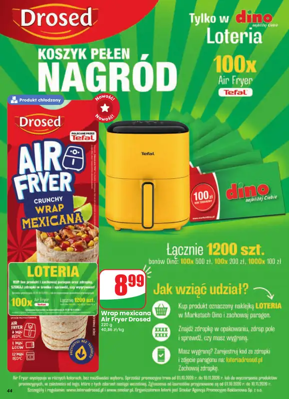 Dino - gazetka promocyjna Gazetka 41 / 2026 od środy 07.10 do wtorku 13.10 - strona 44