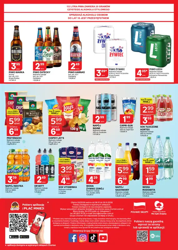 Chorten - gazetka promocyjna Gazetka Małopolska, Śląsk, Podkarpacie, Opolskie Market od czwartku 08.10 do niedzieli 18.10 - strona 4