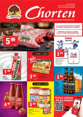 Chorten - gazetka promocyjna Gazetka Mazowsze Market od czwartku 08.10 do niedzieli 18.10