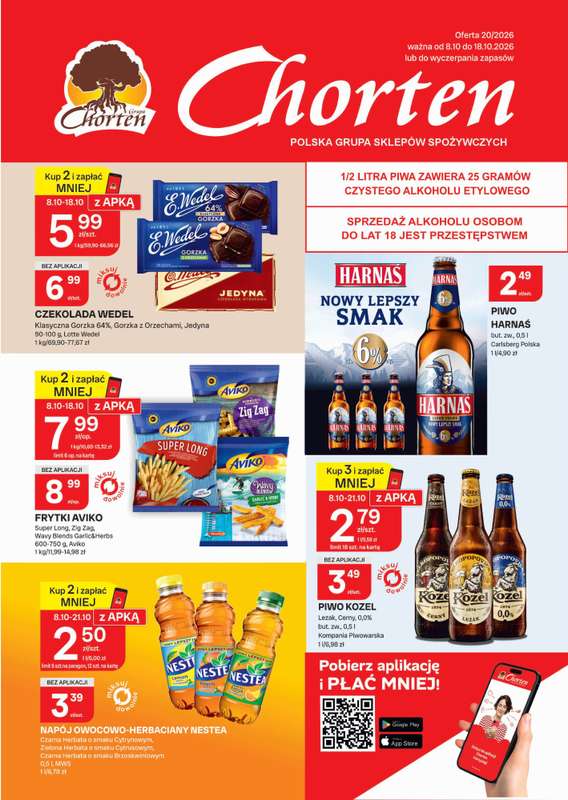 Chorten - gazetka promocyjna Gazetka Podlasie Market od czwartku 08.10 do niedzieli 18.10