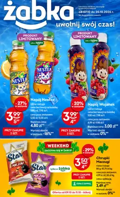 Żabka - gazetka promocyjna Gazetka od środy 07.10 do wtorku 20.10