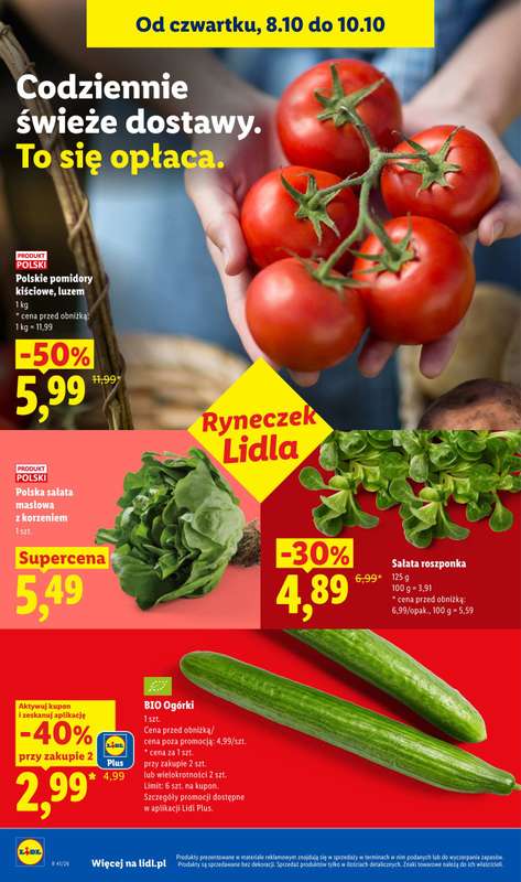 Lidl - gazetka promocyjna Gazetka od czwartku 08.10 do soboty 10.10 - strona 44