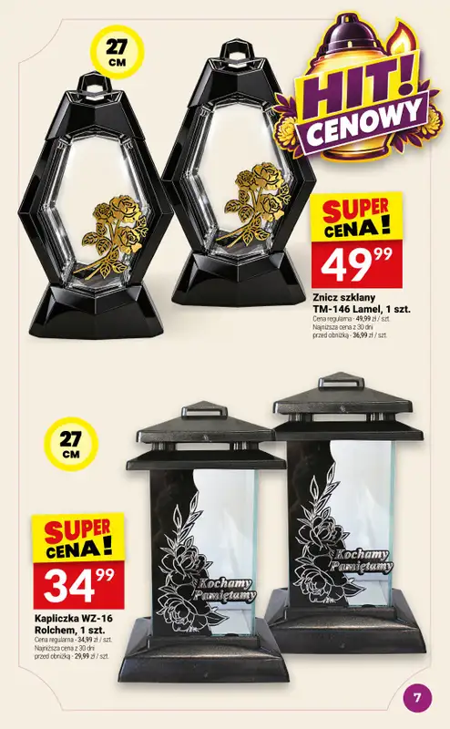 Twój Market - gazetka promocyjna Katalog znicze od środy 07.10 do wtorku 13.10 - strona 7