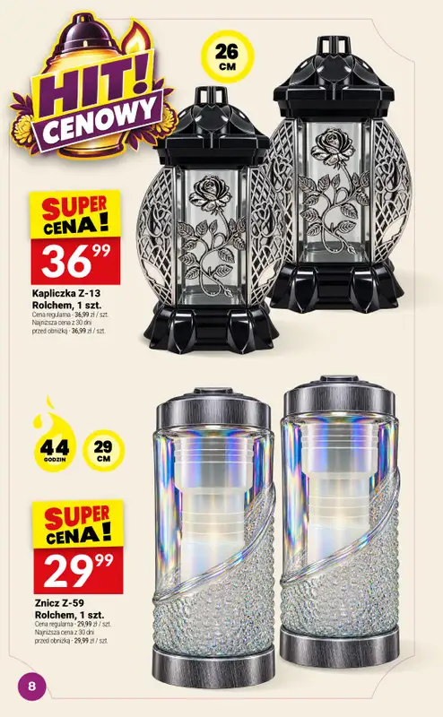 Twój Market - gazetka promocyjna Katalog znicze od środy 07.10 do wtorku 13.10 - strona 8