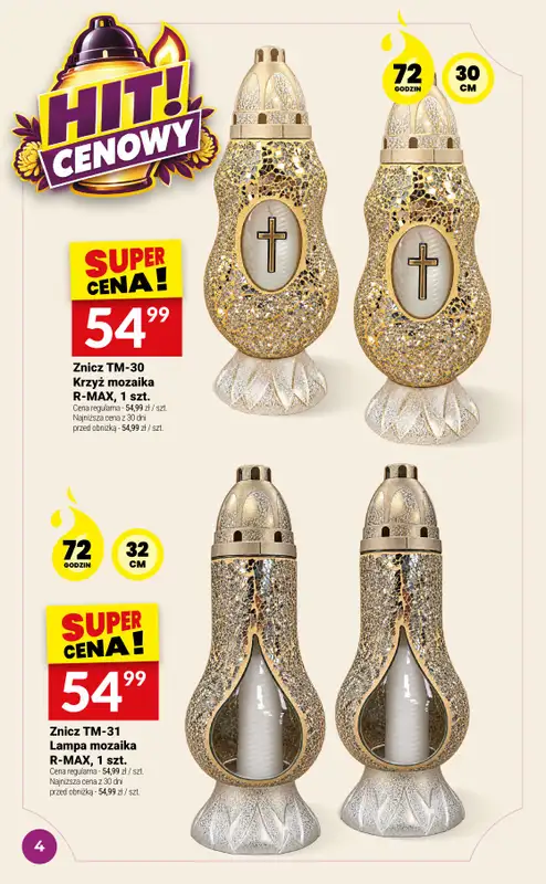 Twój Market - gazetka promocyjna Katalog znicze od środy 07.10 do wtorku 13.10 - strona 4