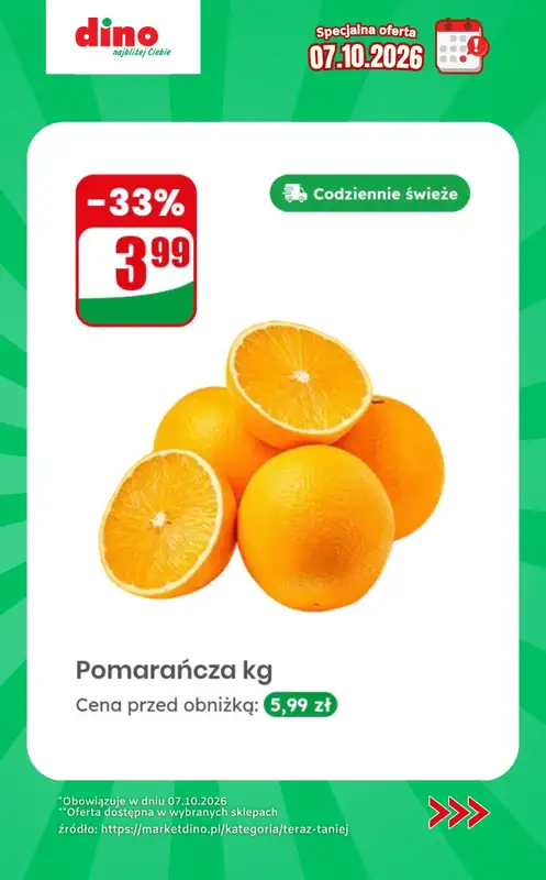 Dino - gazetka promocyjna Specjalna oferta na 07.10.2026 - promocje spoza gazetki od środy 07.10 do środy 07.10 - strona 2
