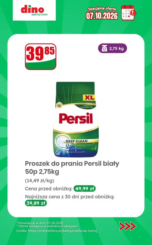 Dino - gazetka promocyjna Specjalna oferta na 07.10.2026 - promocje spoza gazetki od środy 07.10 do środy 07.10 - strona 10