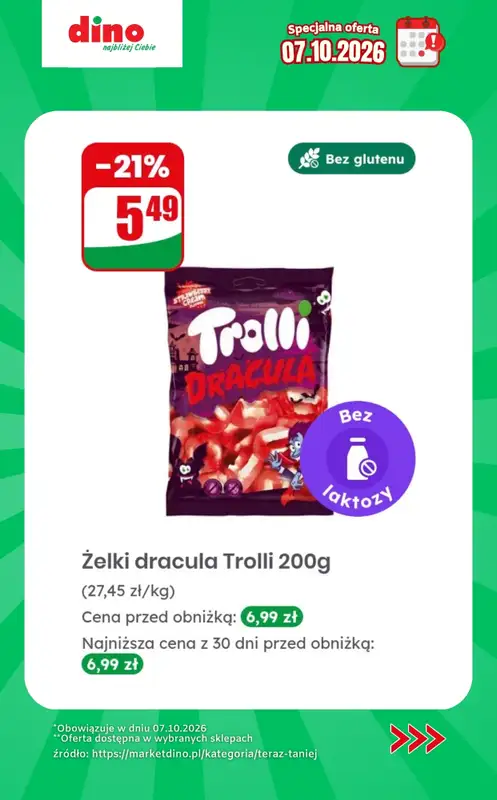 Dino - gazetka promocyjna Specjalna oferta na 07.10.2026 - promocje spoza gazetki od środy 07.10 do środy 07.10 - strona 9