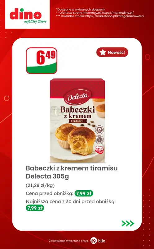 Dino - gazetka promocyjna Nowości w Dino! od środy 07.10  - strona 3