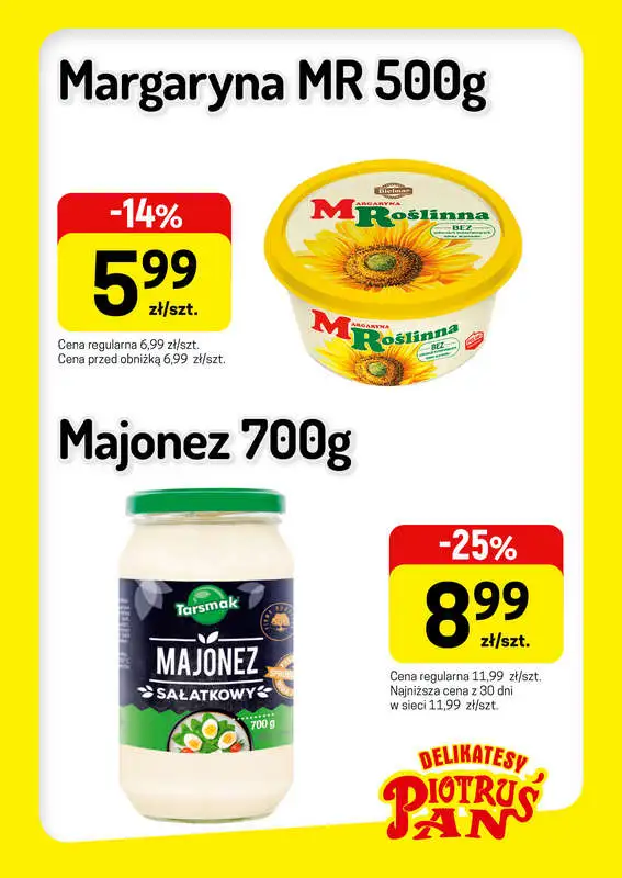 Delikatesy Piotruś Pan - gazetka promocyjna Plakaty promocyjne od środy 07.10 do środy 14.10 - strona 2