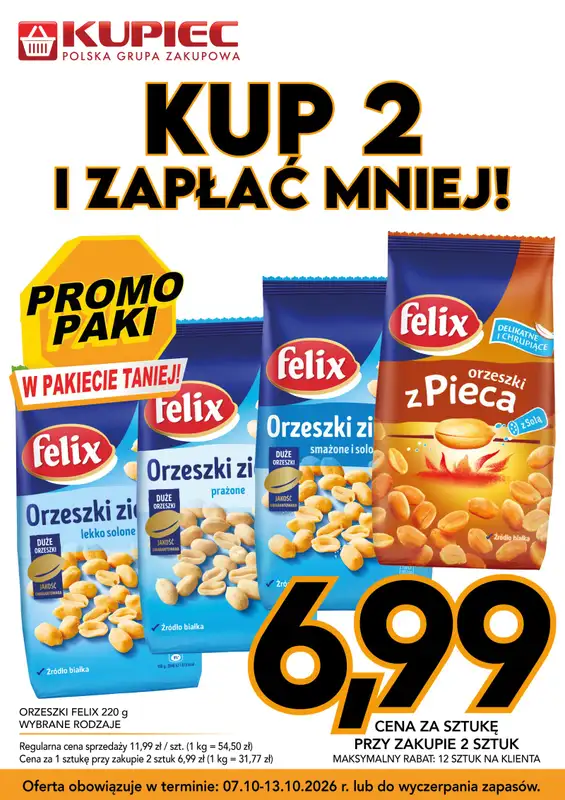 Kupiec - gazetka promocyjna Promopaki od środy 07.10 do wtorku 13.10 - strona 3