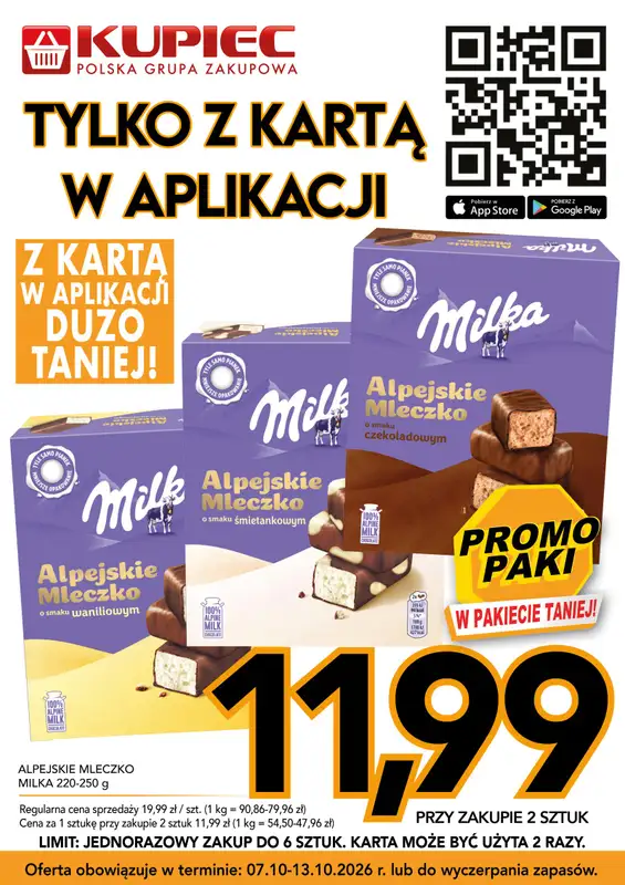 Kupiec - gazetka promocyjna Promopaki od środy 07.10 do wtorku 13.10 - strona 7
