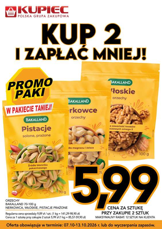 Kupiec - gazetka promocyjna Promopaki od środy 07.10 do wtorku 13.10 - strona 2