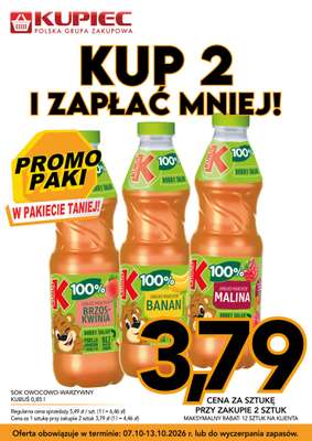 Kupiec - gazetka promocyjna Promopaki od środy 07.10 do wtorku 13.10 - strona 4