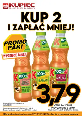 Kupiec - gazetka promocyjna Promopaki od środy 07.10 do wtorku 13.10 - strona 4