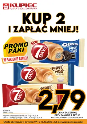 Kupiec - gazetka promocyjna Promopaki od środy 07.10 do wtorku 13.10