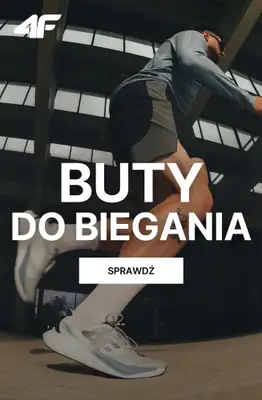 4F - gazetka promocyjna Buty do biegania w supercenach od środy 07.10 