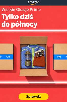 Amazon - gazetka promocyjna Wielkie Okazje Prime - tylko do północy! od środy 07.10 do środy 07.10