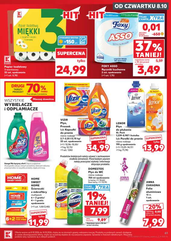 Kaufland - gazetka promocyjna Gazetka Tygodnia od czwartku 08.10 do środy 14.10 - strona 61