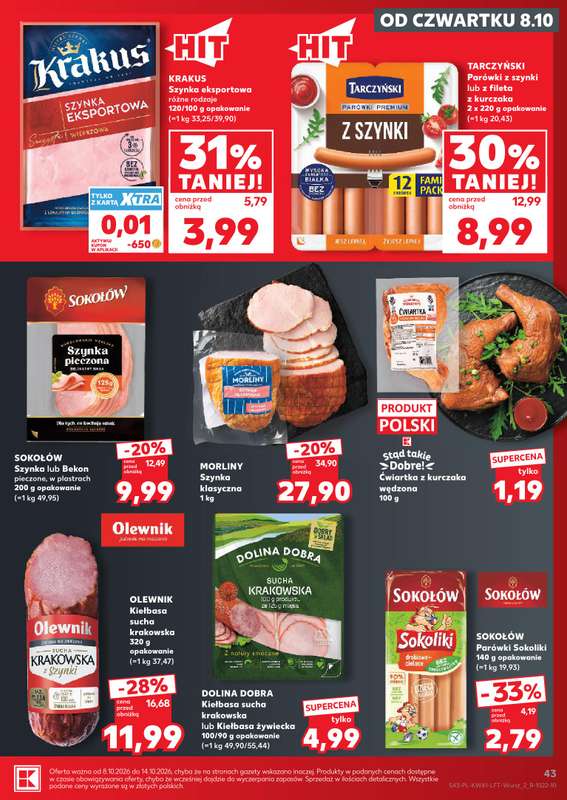 Kaufland - gazetka promocyjna Gazetka Tygodnia od czwartku 08.10 do środy 14.10 - strona 43