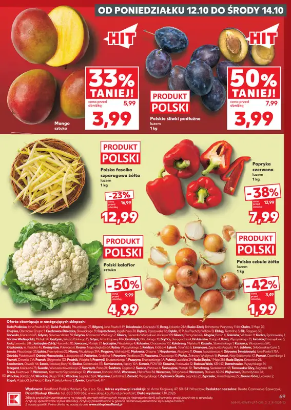 Kaufland - gazetka promocyjna Gazetka Tygodnia od czwartku 08.10 do środy 14.10 - strona 69