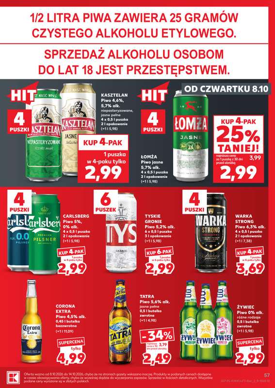 Kaufland - gazetka promocyjna Gazetka Tygodnia od czwartku 08.10 do środy 14.10 - strona 57