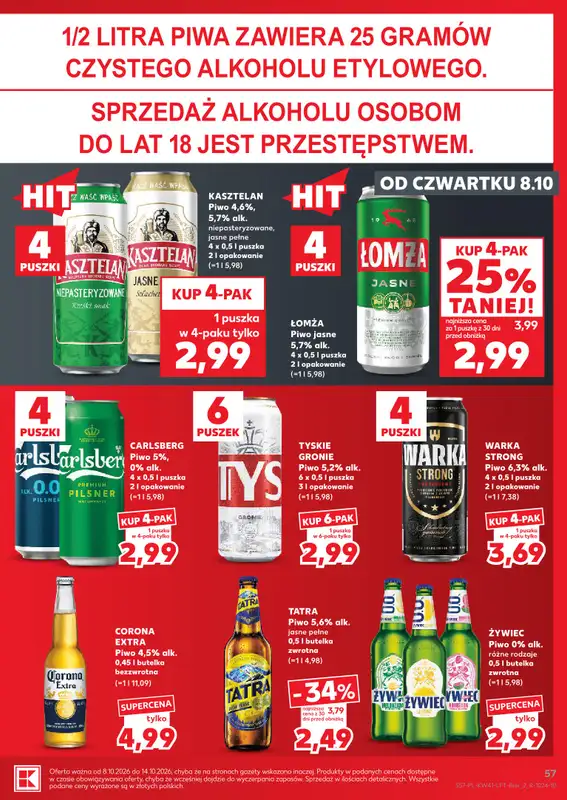 Kaufland - gazetka promocyjna Gazetka Tygodnia od czwartku 08.10 do środy 14.10 - strona 57