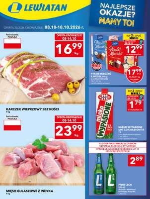 LEWIATAN - gazetka promocyjna Mamy TO w Lewiatanie – woj. świętokrzyskie od czwartku 08.10 do niedzieli 18.10