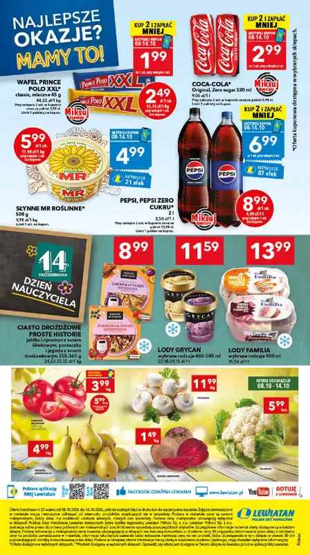 LEWIATAN - gazetka promocyjna Mamy TO w Lewiatanie – Północ od czwartku 08.10 do środy 14.10 - strona 8