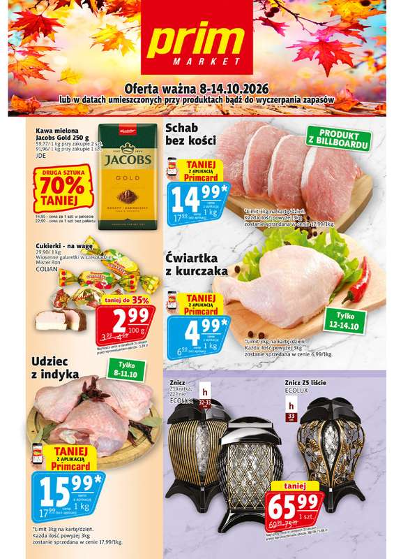 Prim Market - gazetka promocyjna Gazetka od czwartku 08.10 do środy 14.10