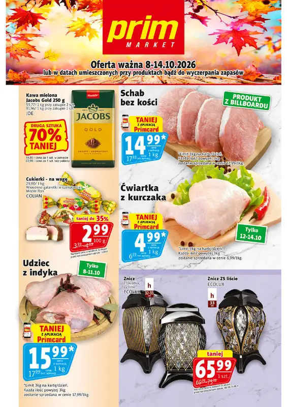 Prim Market - gazetka promocyjna Gazetka od czwartku 08.10 do środy 14.10