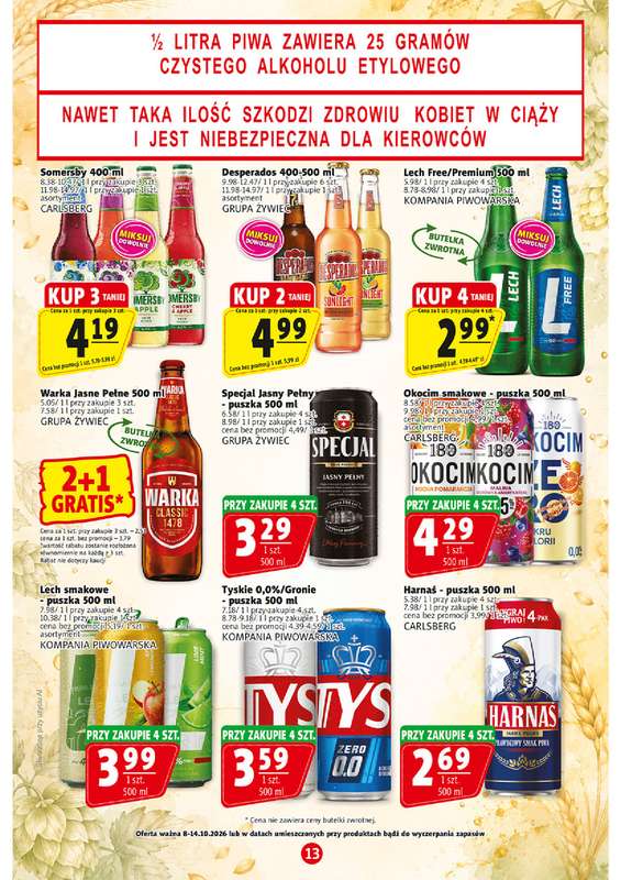 Prim Market - gazetka promocyjna Gazetka od czwartku 08.10 do środy 14.10 - strona 13