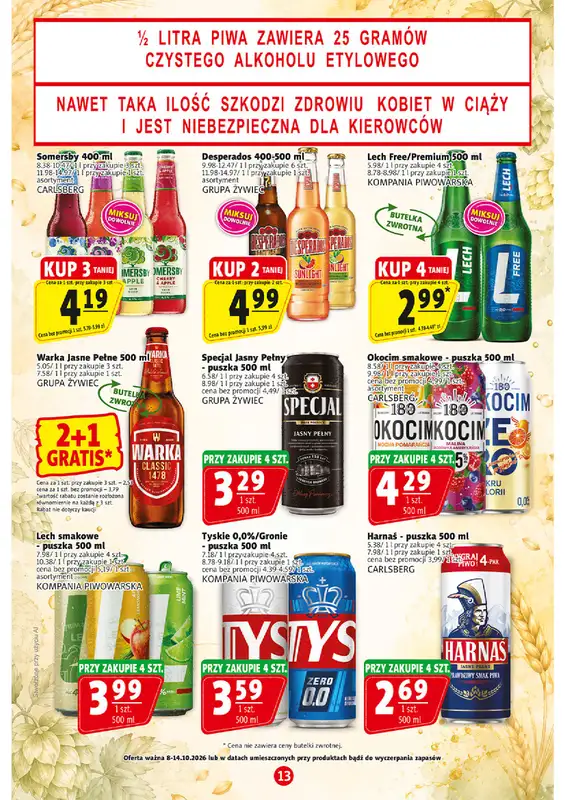 Prim Market - gazetka promocyjna Gazetka od czwartku 08.10 do środy 14.10 - strona 13