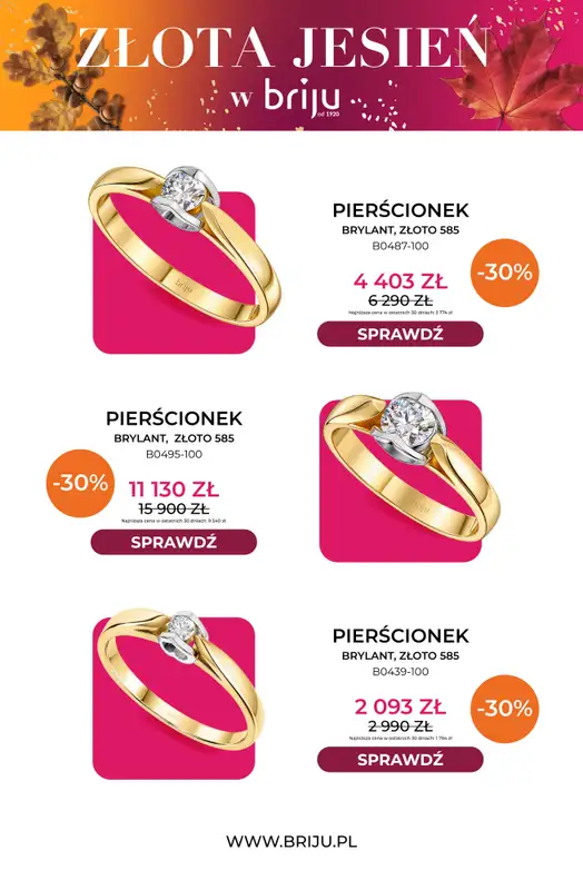 Briju - gazetka promocyjna Złota jesień od środy 07.10 do środy 21.10 - strona 2