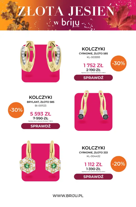 Briju - gazetka promocyjna Złota jesień od środy 07.10 do środy 21.10 - strona 7